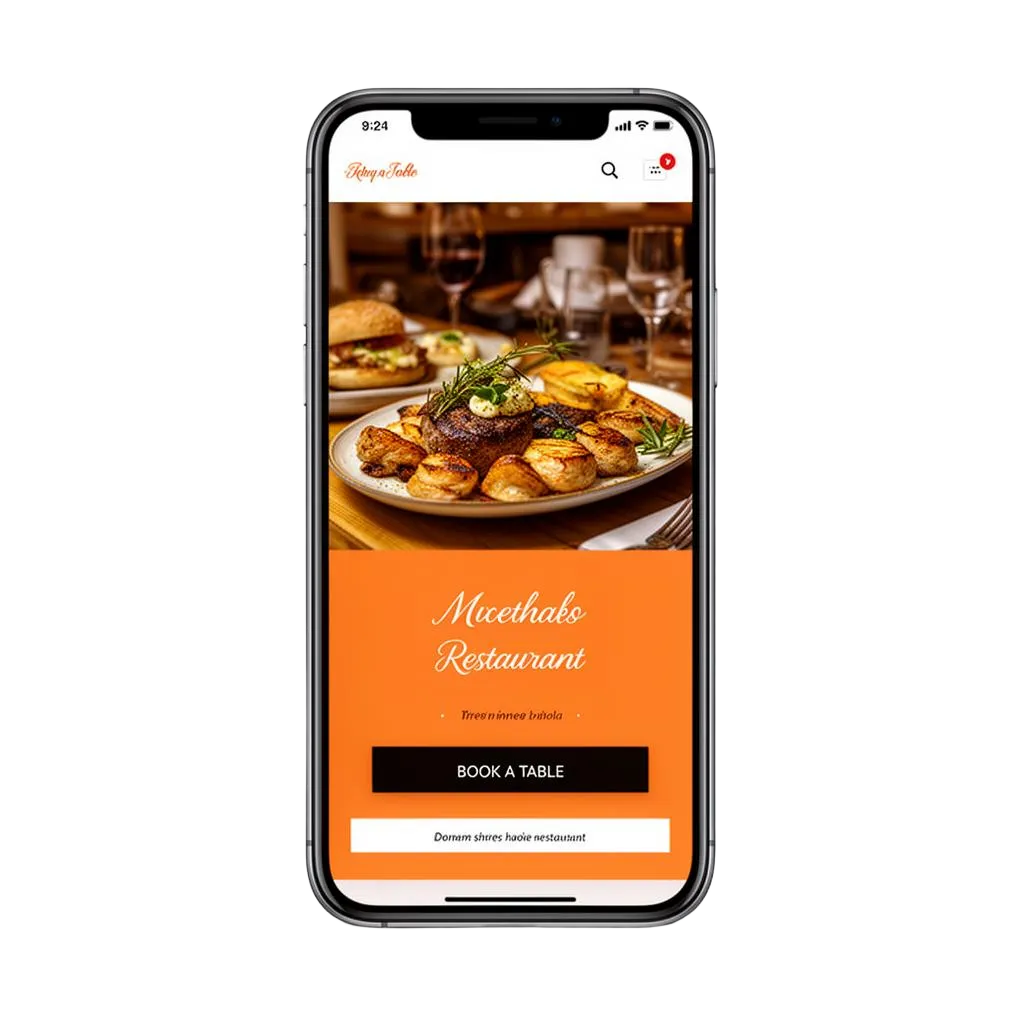 Hjemmeside til restaurant lavet med NemmeHjemmesider
